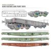 T-Model TK3508-SP Drehgestell Flachwagen in Regelbauart RLMMP 700 w/ PE Parts (Tank not included) 1/35